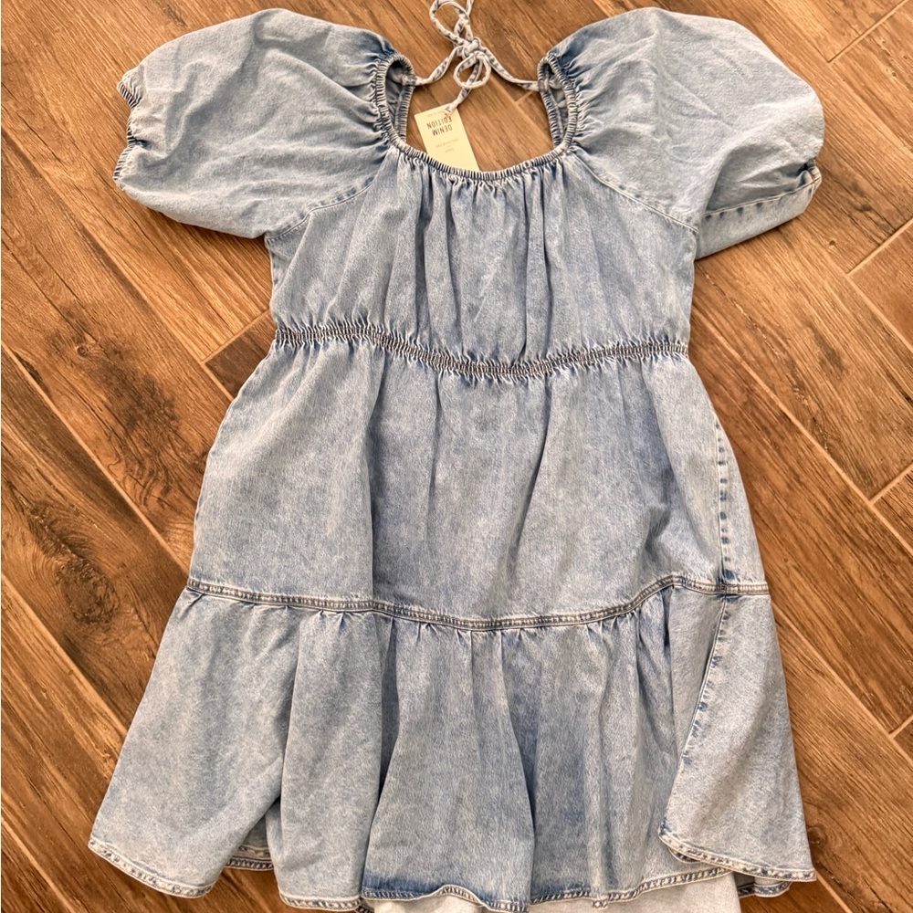 River Island Denim Blue Maxi Dress
